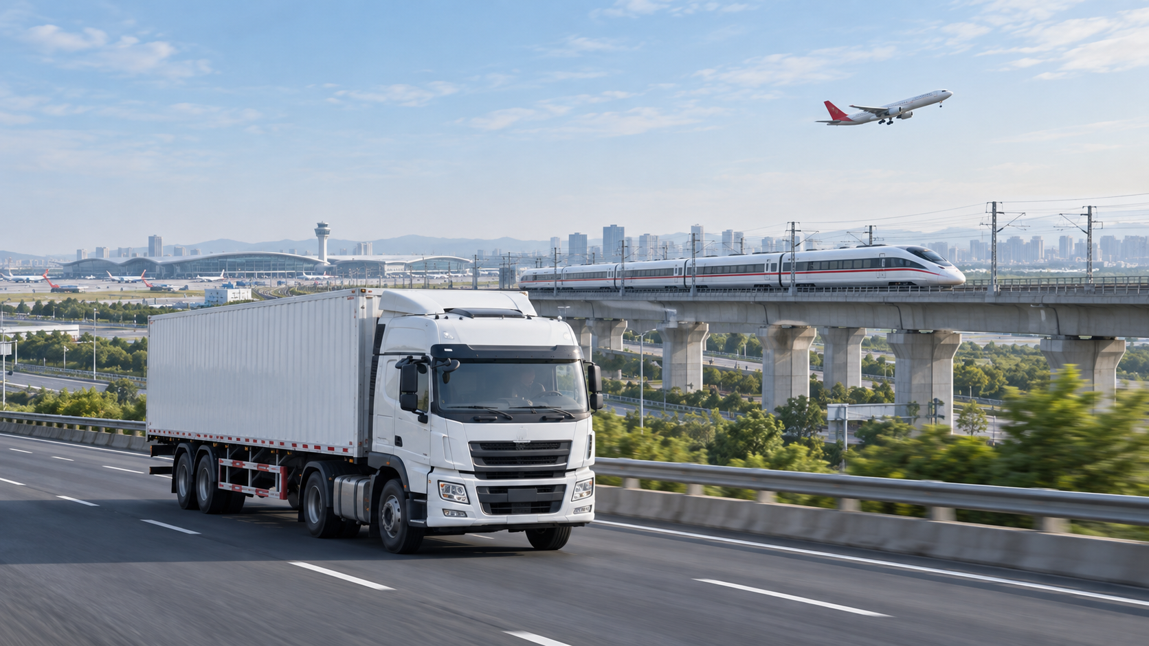 国内多式联运:卡车、高铁和飞机